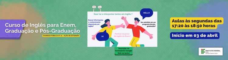 Projeto de Extensão: Inglês Instrumental para ENEM, Graduação e Pós-Graduação