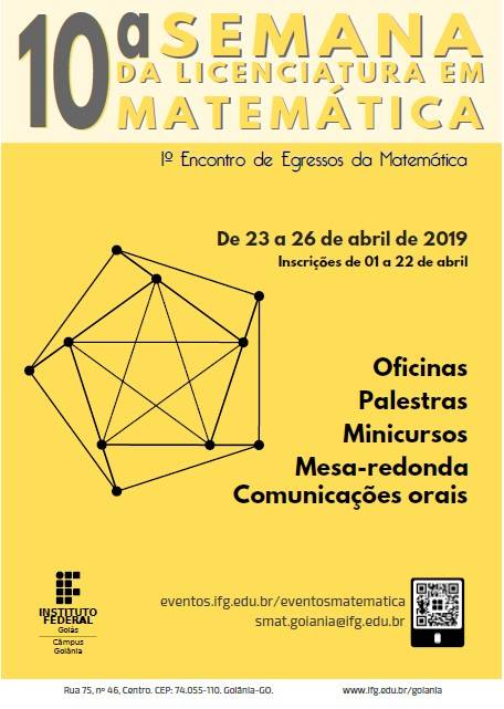 Cartaz da 10ª Semana da Licenciatura em Matemática