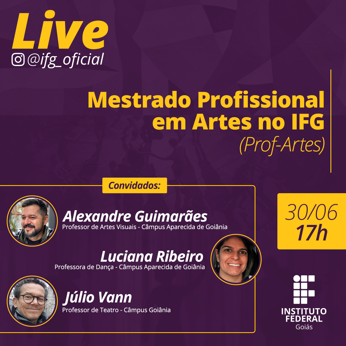Live Prof-Artes imagem sem descrição.