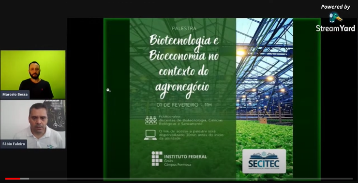 Palestrante fala sobre biotecnologias aplicadas ao agronegócio