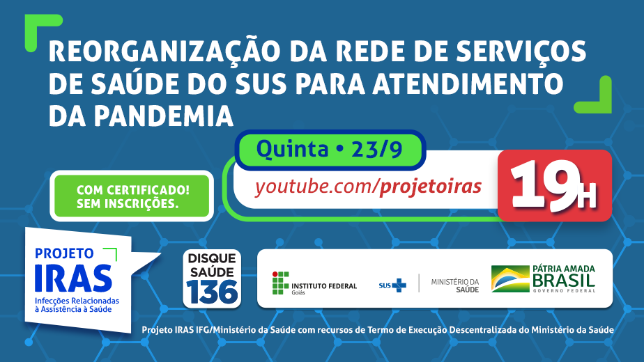 Live IRAS da próxima quinta-feira Live IRAS da próxima quinta-feira