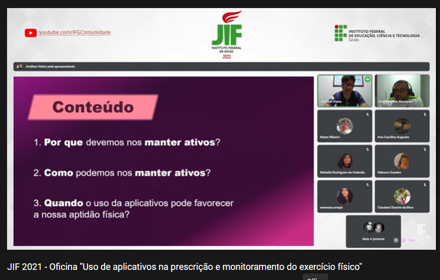 Professor Amilton Vieira, da UNB, em sua oficina chamou atenção para os problemas relacionados à falta de exercícios físicos Professor Amilton Vieira, da UNB, em sua oficina chamou atenção para os problemas relacionados à falta de exercícios físicos