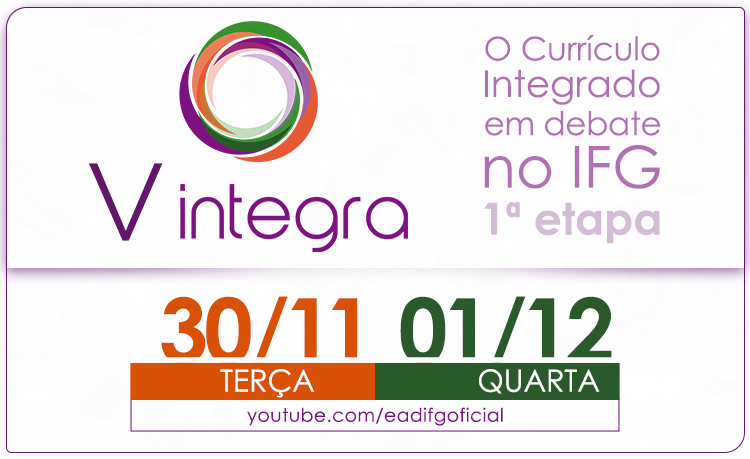 O evento promovido pela Pró-Reitoria de Ensino (Proen) do Instituto Federal de Goiás (IFG) será realizado nos dias 30 e 1º de dezembro, com transmissão pelo canal da EaD IFG, no YouTube O evento promovido pela Pró-Reitoria de Ensino (Proen) do Instituto Federal de Goiás (IFG) será realizado nos dias 30 e 1º de dezembro, com transmissão pelo canal da EaD IFG, no YouTube