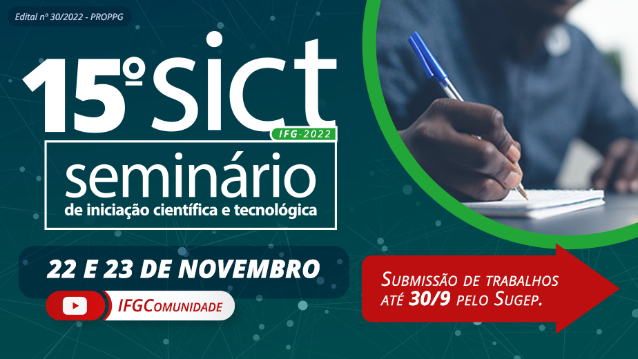 Evento é destinado aos participantes dos programas de iniciação científica e tecnológica Evento é destinado aos participantes dos programas de iniciação científica e tecnológica