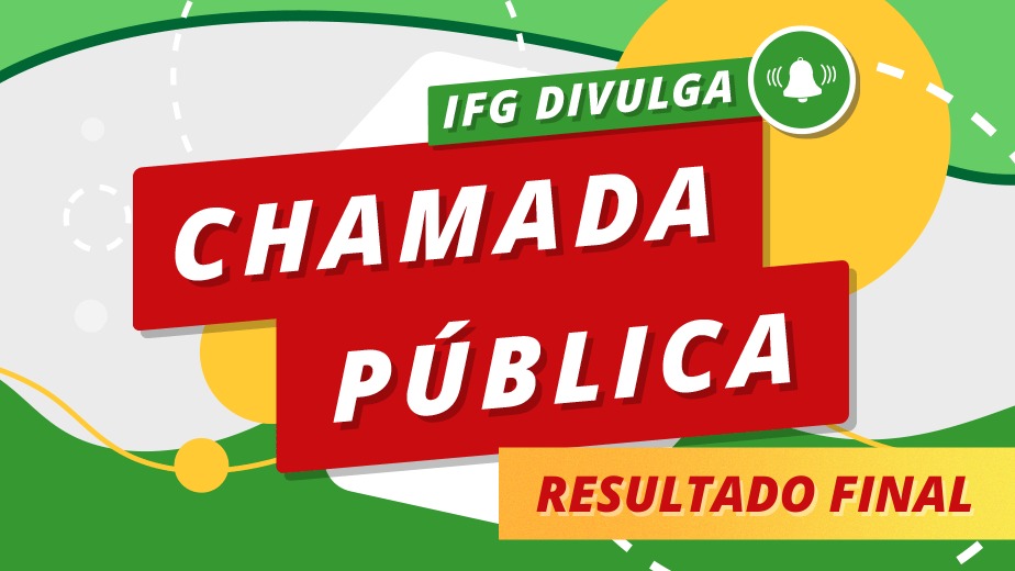 Resultado final da chamada pública Resultado final da chamada pública