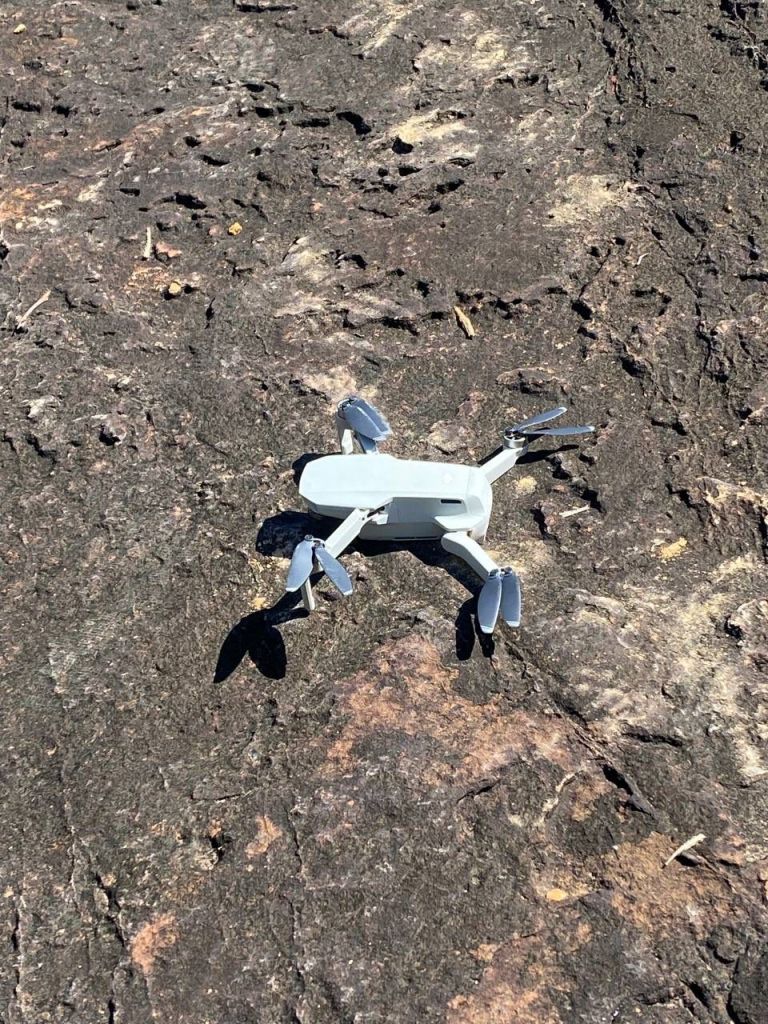 Drone Drone utilizado no mapeamento da área do Lajedo do Bisnau