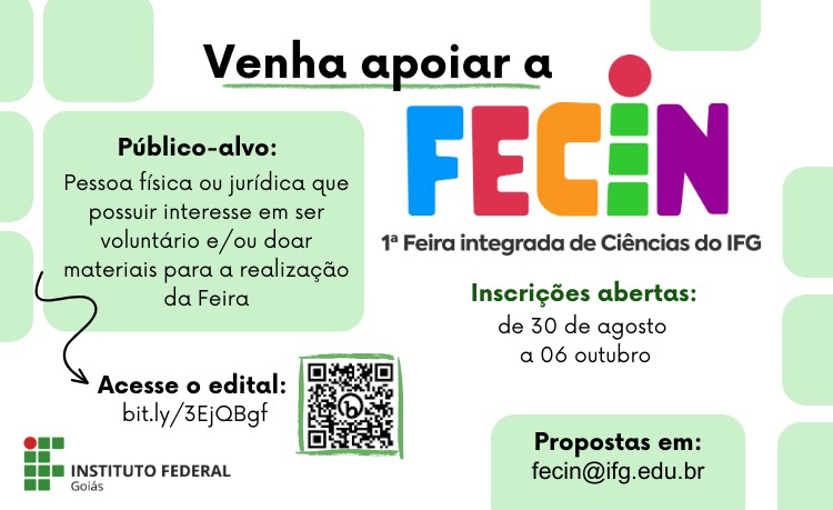 Pessoas físicas ou jurídicas poderão apoiar a Fecin Pessoas físicas ou jurídicas poderão apoiar a Fecin