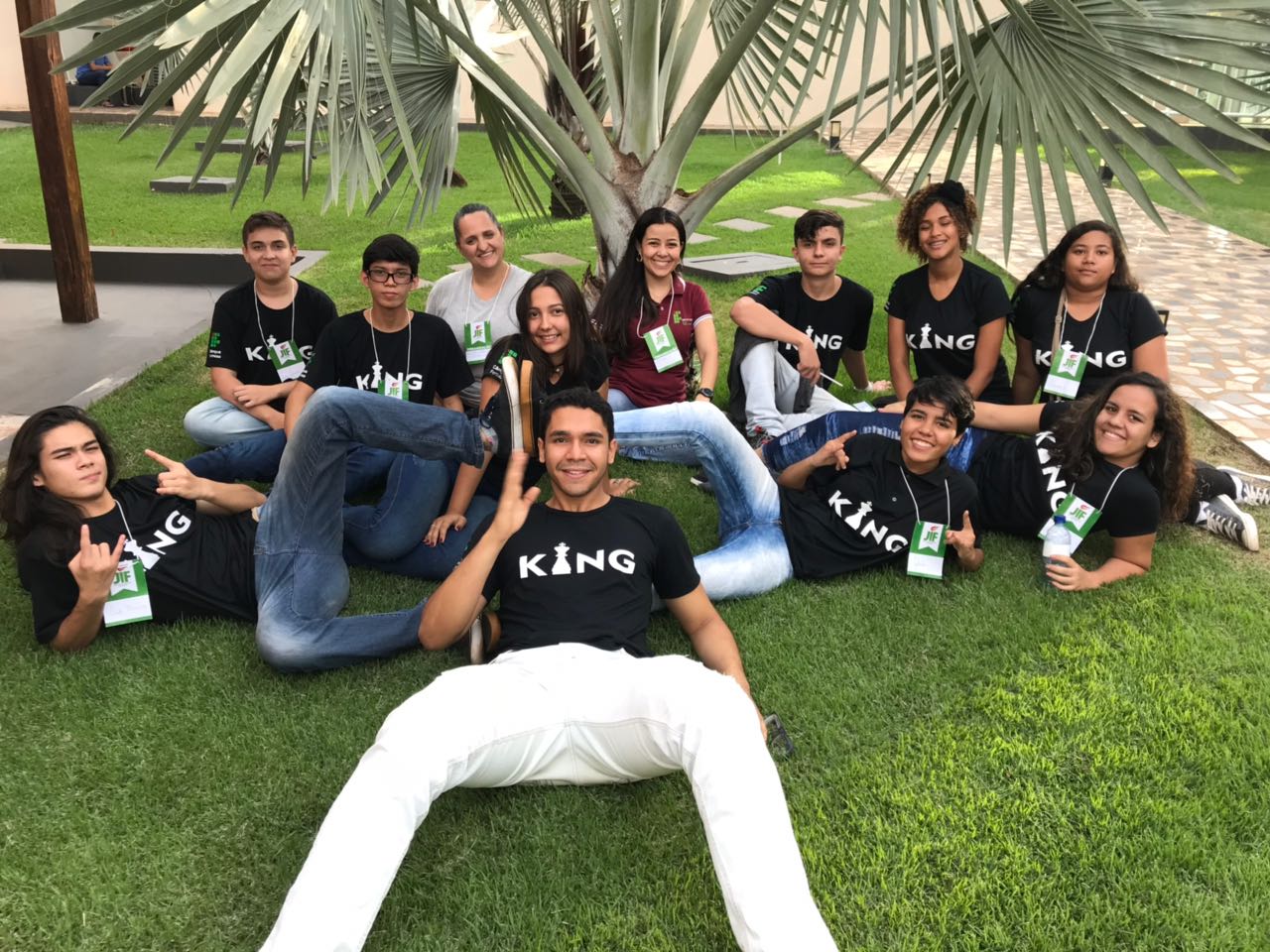 Ihago e a equipe de xadrez do IFG no JIF