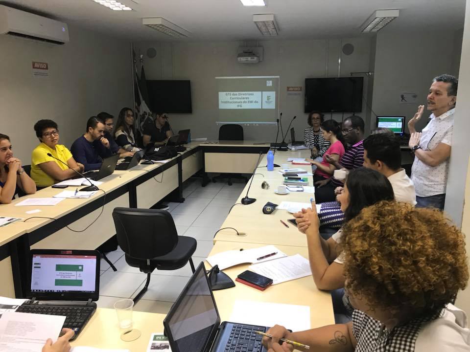 Reunião sobre Elaboração das Diretrizes Curriculares Institucionais do EMI do IFG