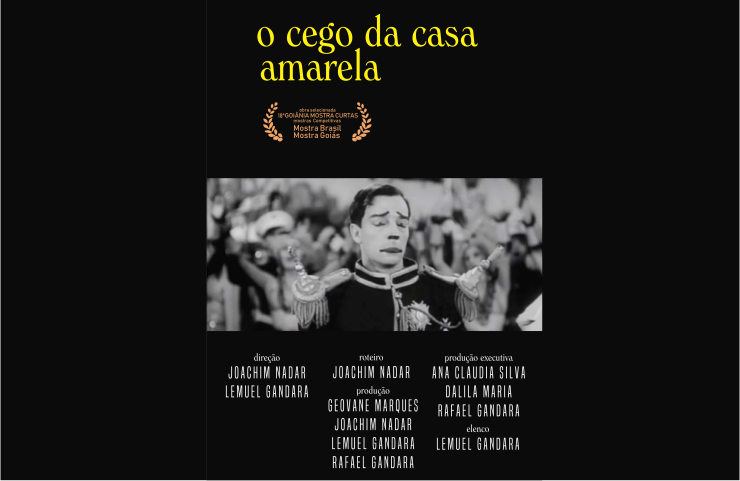 Cartaz do curta "O cego da casa amarela"