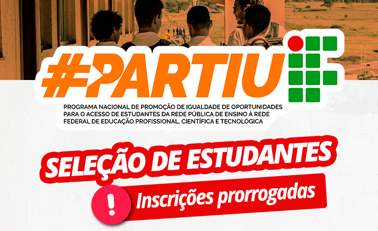 Abertas as inscrições para o curso PartiuIF, destinado a estudantes do 9º ano