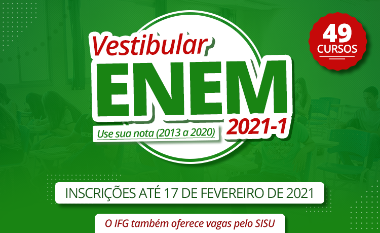 IFG oferta 1.377 vagas para os cursos superiores IFG oferta 1.377 vagas para os cursos superiores