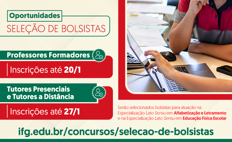 Os selecionados irão atuar nos cursos de especialização Lato Sensu em Alfabetização e Letramento e em Educação Física Escolar, ambos na modalidade de educação a distância. Os cursos serão ofertados em parceria com a Universidade Aberta do Brasil (UAB)