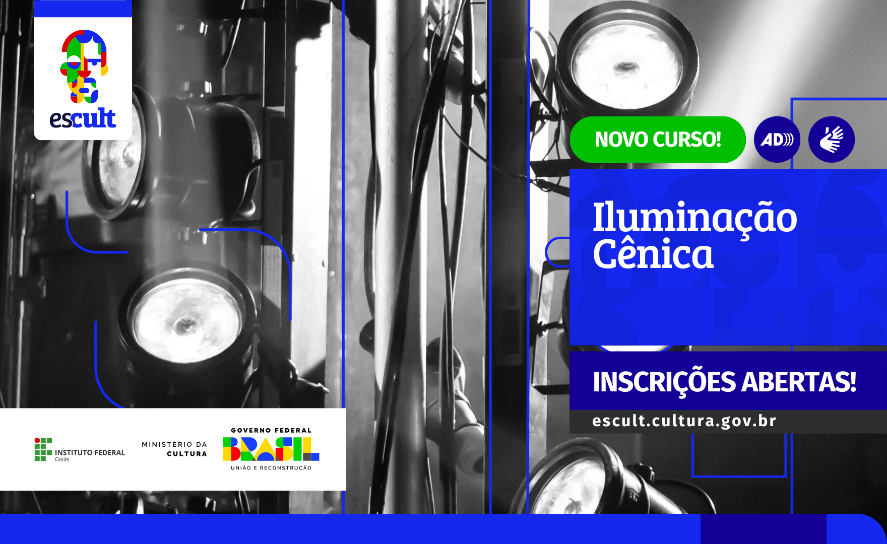 Inscrições abertas para curso de Iluminação Cênica