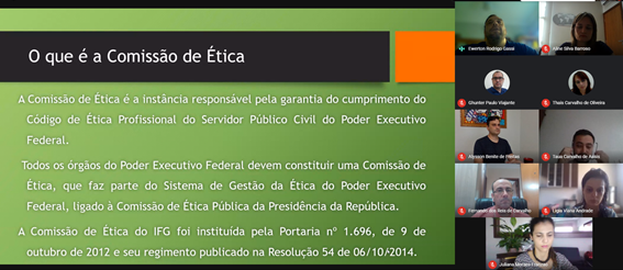 Membros da Comissão de Ética participa de reuniões 