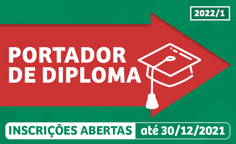 Inscrições para seleção voltada a portadores de diploma podem ser feitas até 30 de dezembro