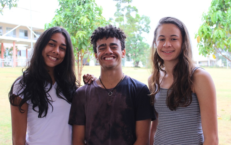 Júlia Cirqueira, Suzana Chediak e Lucas Valadares, do Câmpus Aparecida de Goiânia, vão representar o IFG nas modalidades atletismo e basquete