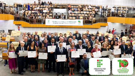 60 homenageados estiveram presentes na Sessão Especial da Câmara de Goiânia 60 homenageados estiveram presentes na Sessão Especial da Câmara de Goiânia