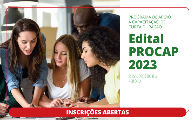 Inscrições abertas para o Procap/ Reitoria