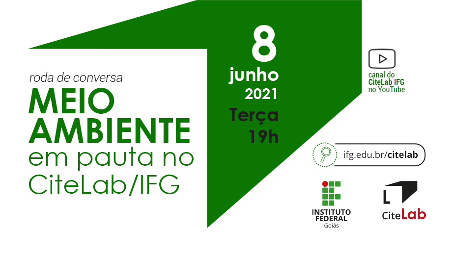 Intitulada “Meio ambiente em pauta no CiteLab/IFG”, a palestra é uma ação promovida pelo Eixo de Estudos Ambientais do Centro de Referências do IFG Intitulada “Meio ambiente em pauta no CiteLab/IFG”, a palestra é uma ação promovida pelo Eixo de Estudos Ambientais do Centro de Referências do IFG