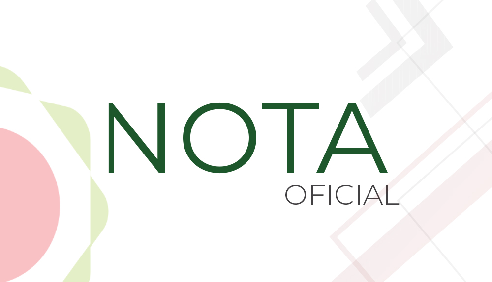 Nota oficial Nota oficial