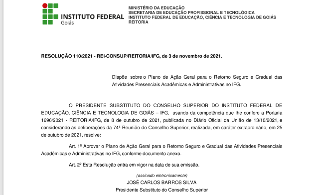 A minuta do Plano de Ação Geral foi apreciada na última reunião realizada pelo Consup A minuta do Plano de Ação Geral foi apreciada na última reunião realizada pelo Consup